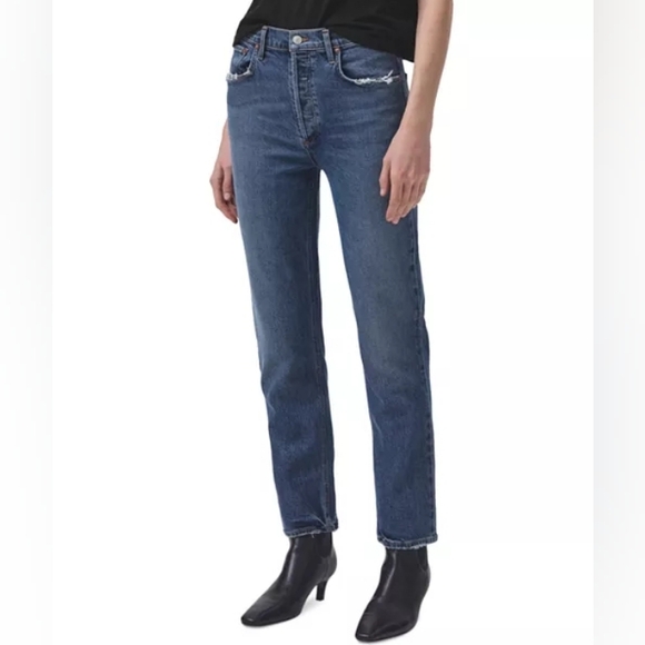 Agolde Denim - Agolde Riley High Rise Straight in Pose